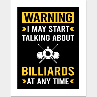 Warning Billiards Posters and Art